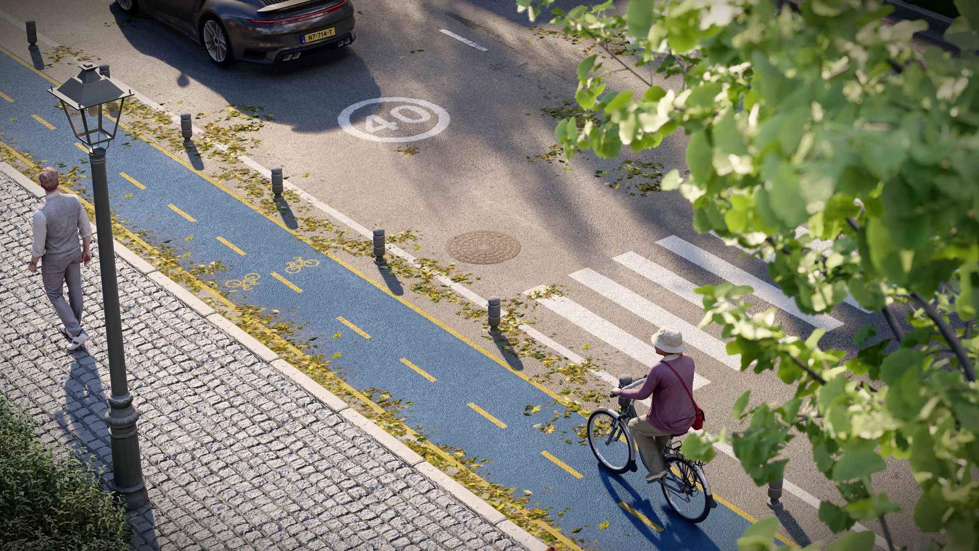 Rendering Schnellstraße Feinstraße, gerendert in Lumion 2023 © Act 3d